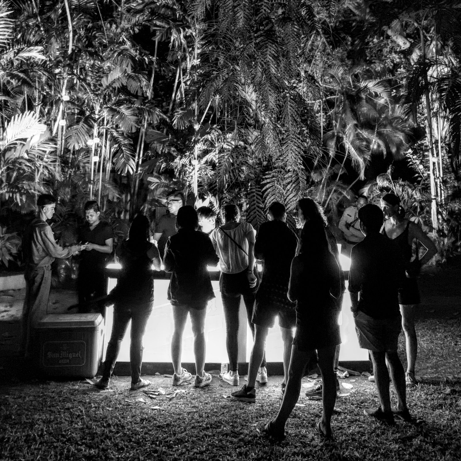 Fueling, a black-and-white Chromaluxe print from Manila